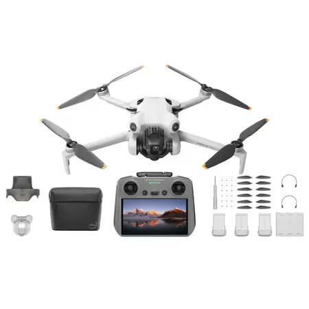 Drone DJI Mini 4 Pro +controle com tela +Fly More Kit Plus (BR)